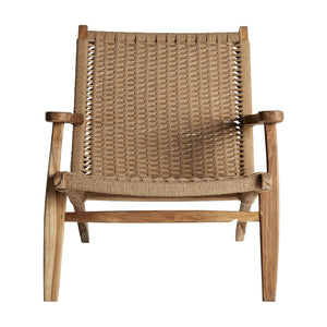   Teak Framed Fiber Lounge Chair | Oroa.com
