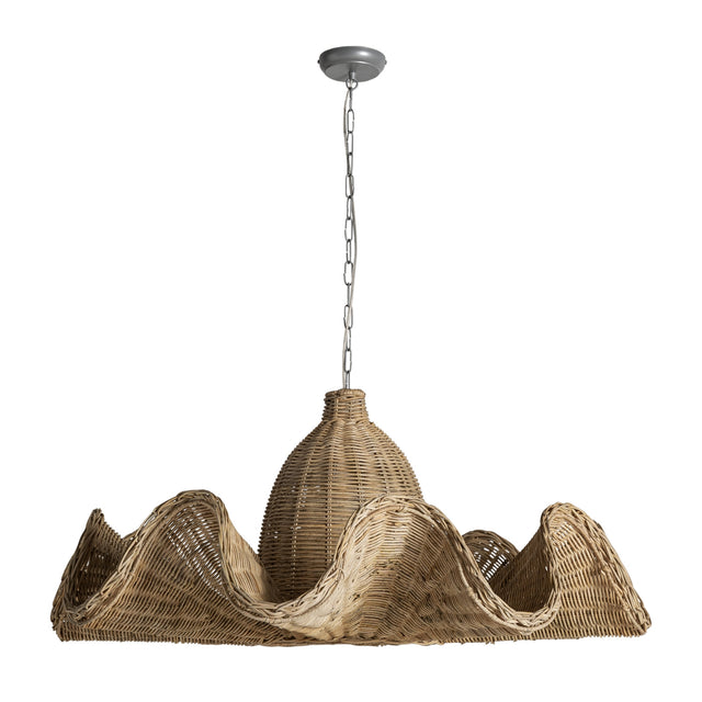 Modern European furniture - Wavy Rattan Pendant Light - www.oroa.com
