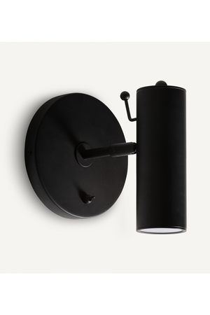   Black Cylindrical Wall Lamp | Oroa.com