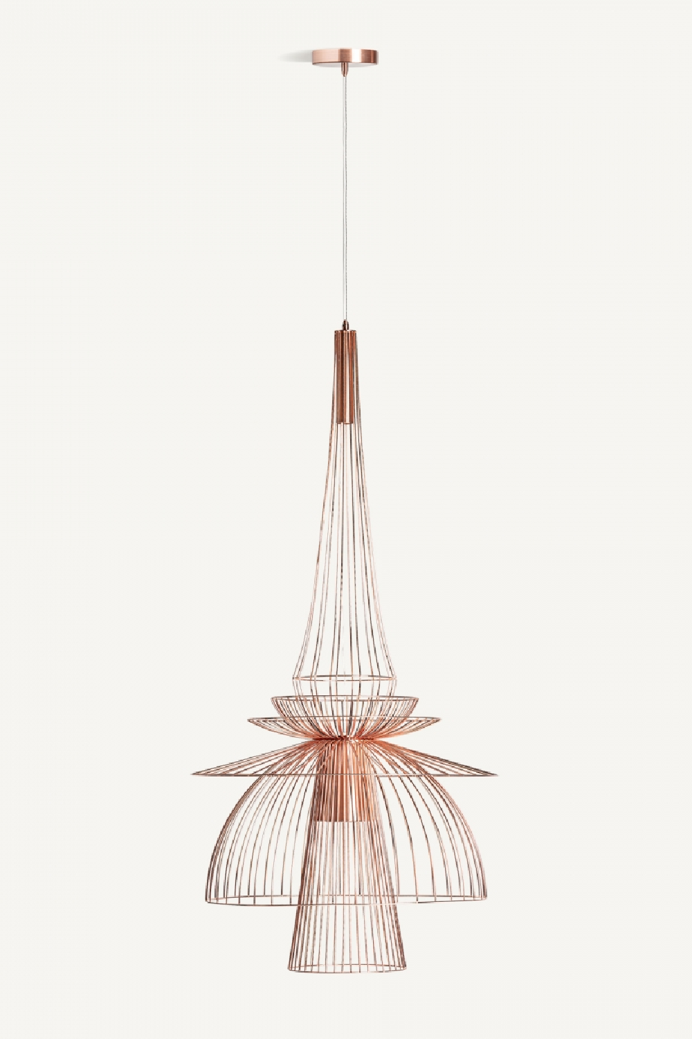   Copper Art Deco Chandelier | Oroa.com