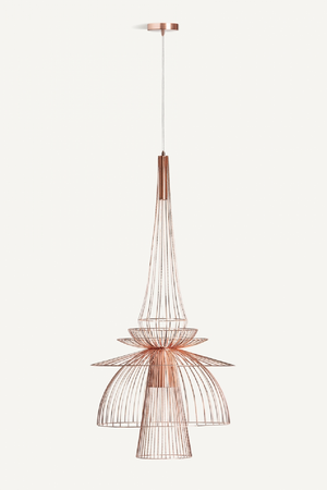   Copper Art Deco Chandelier | Oroa.com