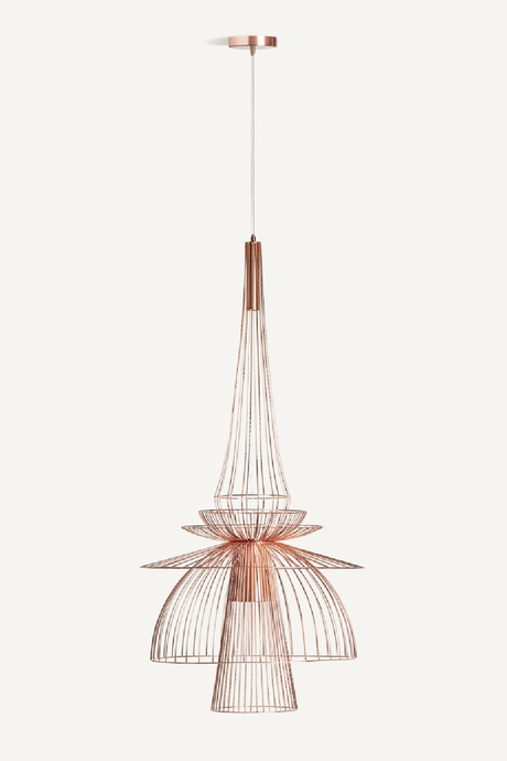   Copper Art Deco Chandelier | Oroa.com