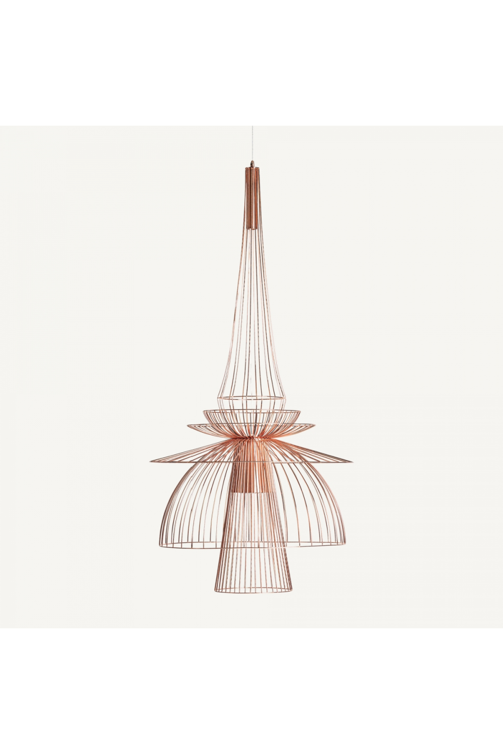   Copper Art Deco Chandelier | Oroa.com