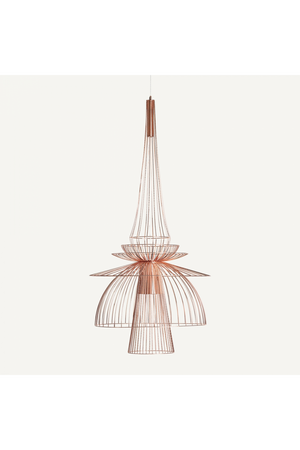   Copper Art Deco Chandelier | Oroa.com