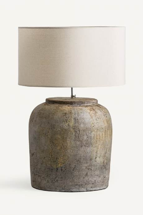   Gray Terracotta Table Lamp | Oroa.com