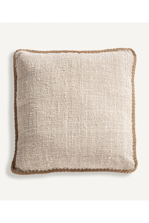   Brown Woven Cotton Cushion | Oroa.com