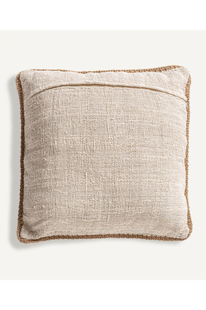   Brown Woven Cotton Cushion | Oroa.com