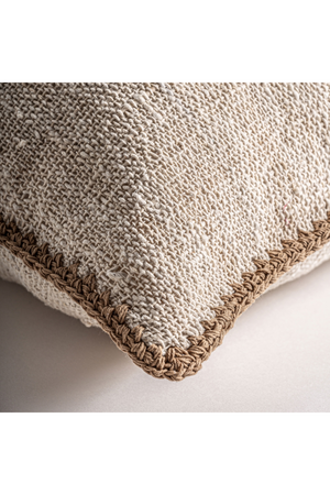   Brown Woven Cotton Cushion | Oroa.com