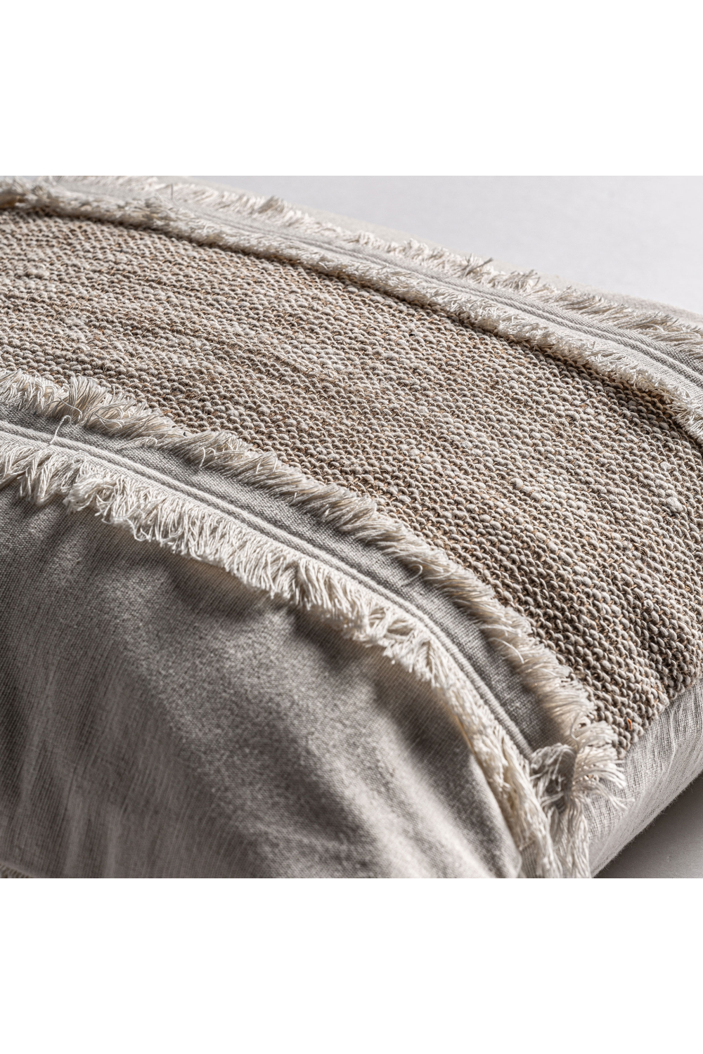   Fringed Cotton Cushion | Oroa.com