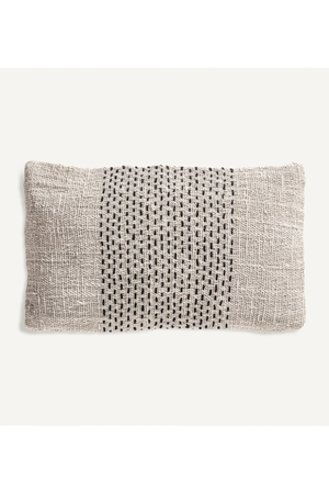   Patterned Off-White Cotton Cushion | Oroa.com