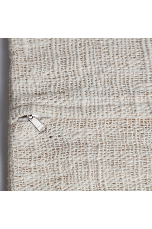   Patterned Off-White Cotton Cushion | Oroa.com