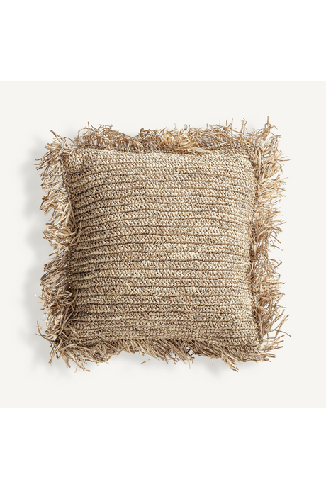   Natural Fiber Boho Cushion | Oroa.com