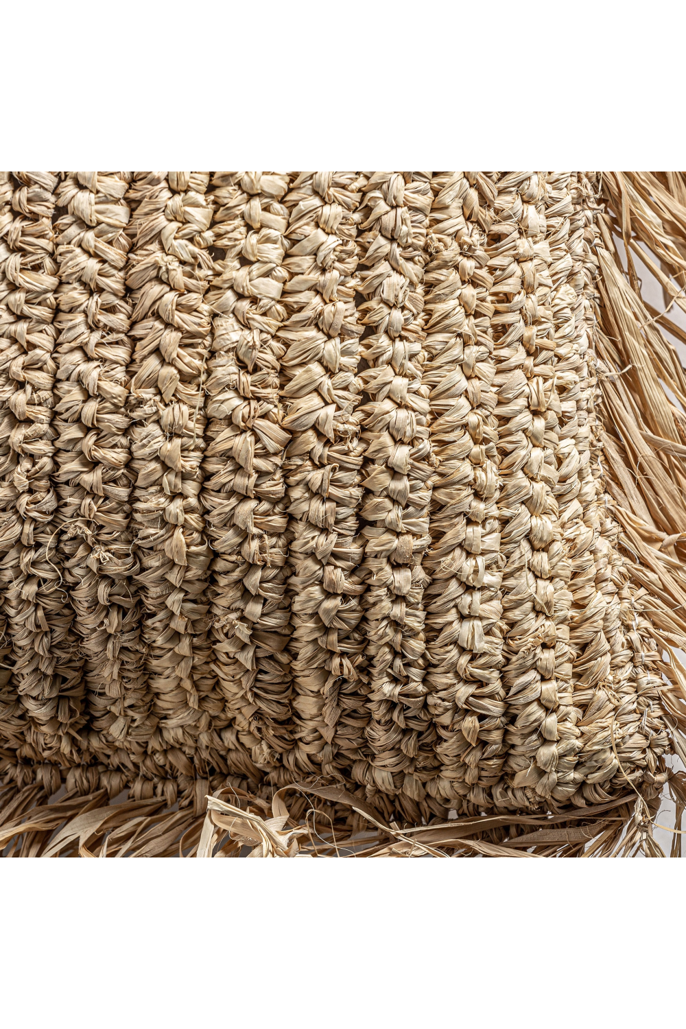   Natural Fiber Boho Cushion | Oroa.com