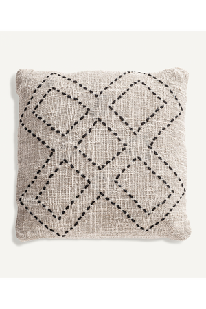   Geometric Patterned Cotton Cushion | Oroa.com