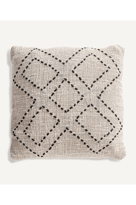   Geometric Patterned Cotton Cushion | Oroa.com