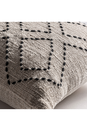   Geometric Patterned Cotton Cushion | Oroa.com