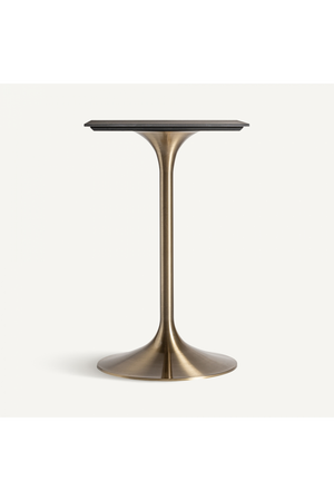   Square Black Porcelain Bar Table | Oroa.com