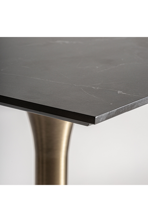   Square Black Porcelain Bar Table | Oroa.com