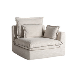   Modern European furniture - White Right Corner Modular Sofa - www.oroa.com | Oroa.com