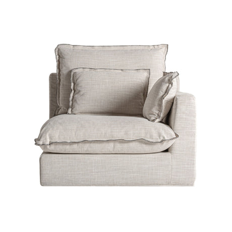   Modern European furniture - White Right Corner Modular Sofa - www.oroa.com | Oroa.com