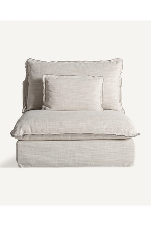   Off White Flanged Central Sofa | Oroa.com