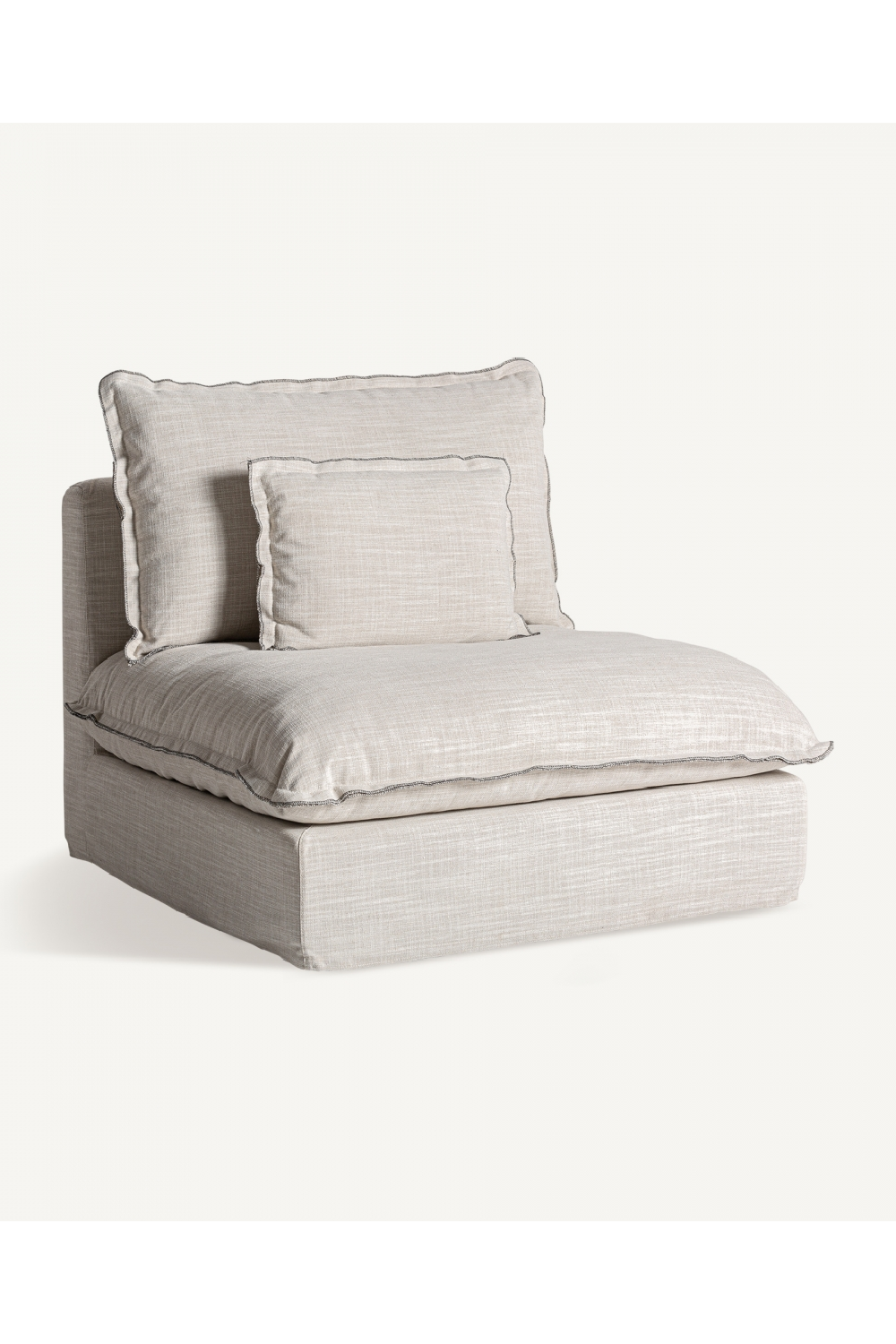  Off White Flanged Central Sofa | Oroa.com
