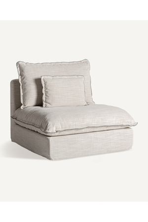   Off White Flanged Central Sofa | Oroa.com