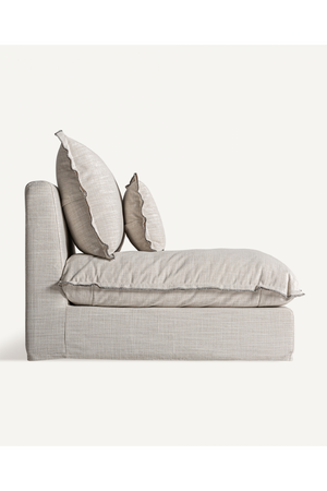   Off White Flanged Central Sofa | Oroa.com