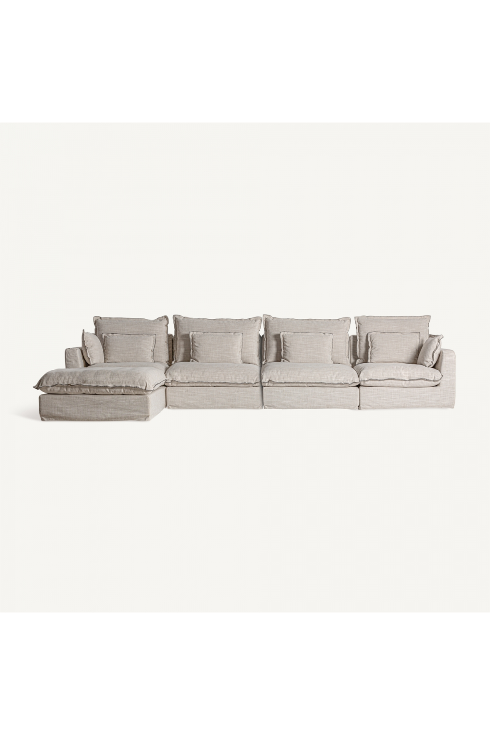   Off White Flanged Central Sofa | Oroa.com