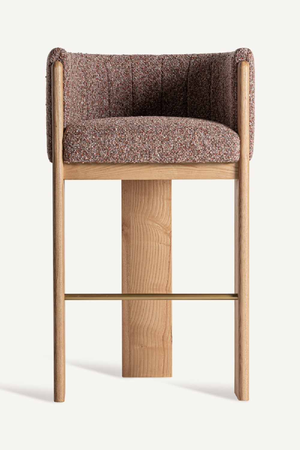   Oak Framed Curved Stool | Oroa.com