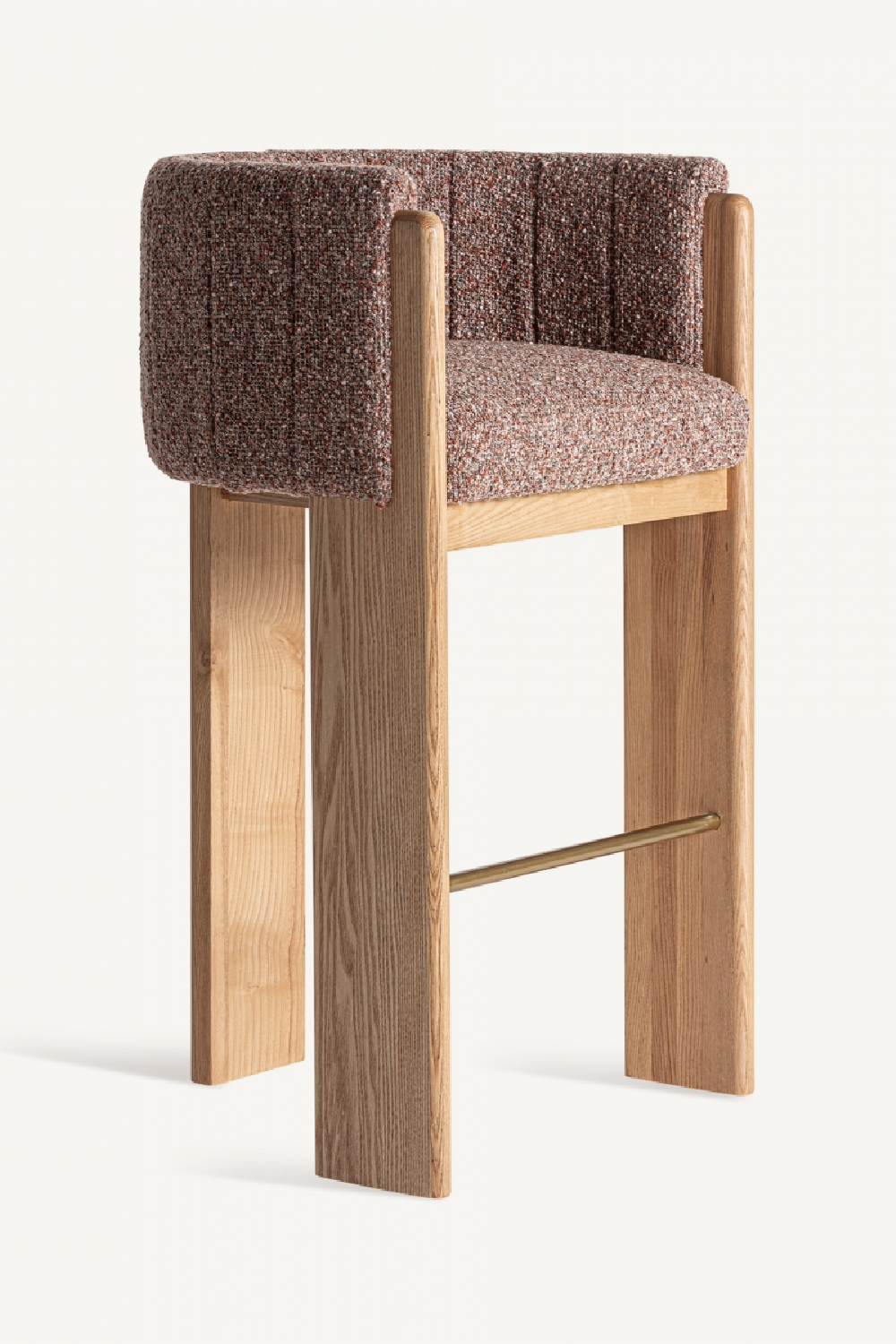   Oak Framed Curved Stool | Oroa.com