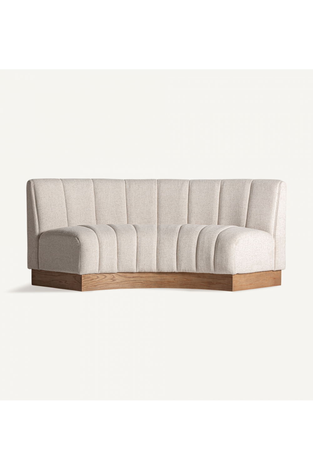   Beige Channeled Central Sofa | Oroa.com