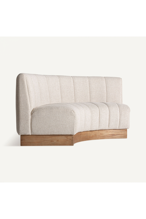   Beige Channeled Central Sofa | Oroa.com