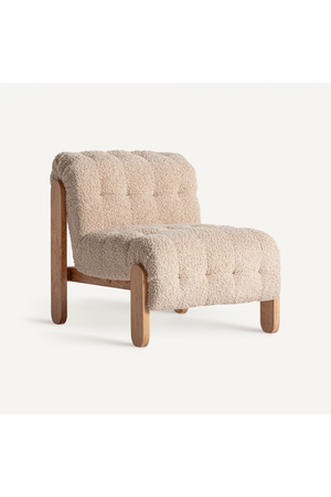   Beige Tufted Lounge Chair | Oroa.com