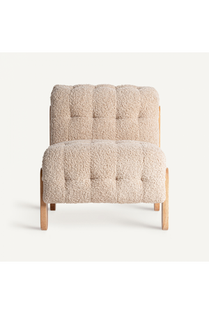   Beige Tufted Lounge Chair | Oroa.com