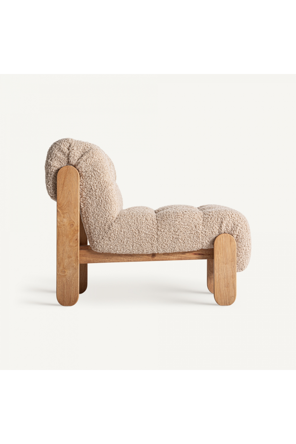   Beige Tufted Lounge Chair | Oroa.com