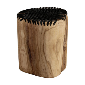   Black Rope Wooden Side Table | Oroa.com