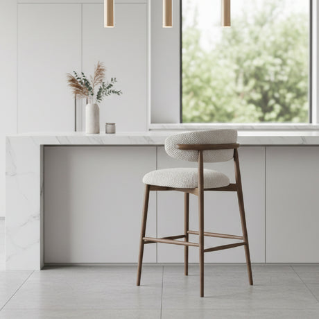   Brown Ash Wood Bar Stool | Oroa.com