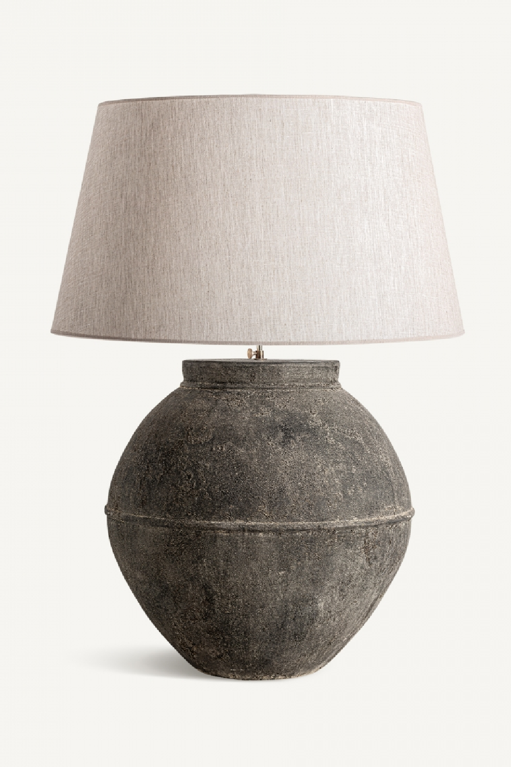  White Linen Table Lamp | Oroa.com
