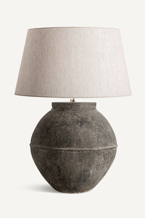   White Linen Table Lamp | Oroa.com