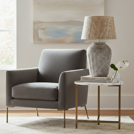   Aged Gray Ceramic Table Lamp | Oroa.com