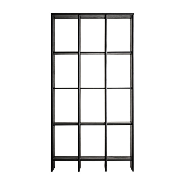 Modern European furniture - Black Mango Wood Shelf S - www.oroa.com