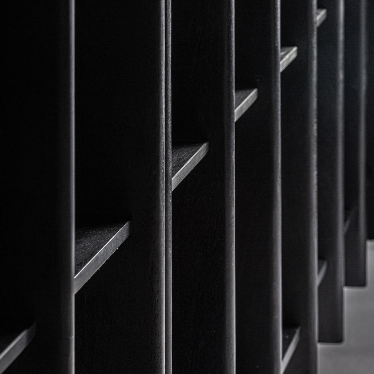   Modern European furniture - Black Mango Wood Shelf S - www.oroa.com | Oroa.com