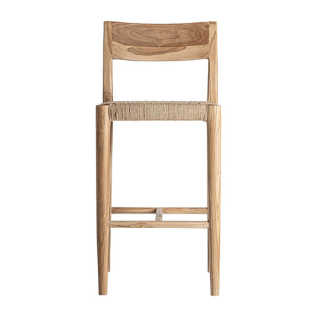   Modern European furniture - Brown Teak Counter Stool - www.oroa.com | Oroa.com