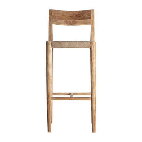   Modern European furniture - Brown Teak Bar Stool - www.oroa.com | Oroa.com