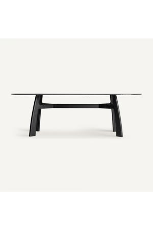   Black Ash Wood Dining Table | Oroa.com