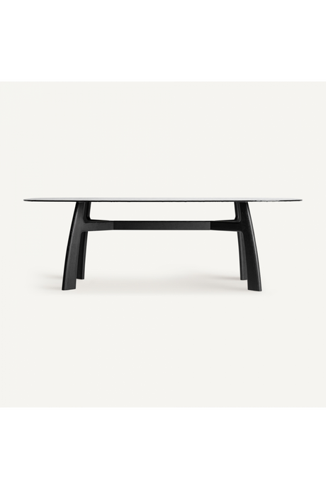   Black Ash Wood Dining Table | Oroa.com