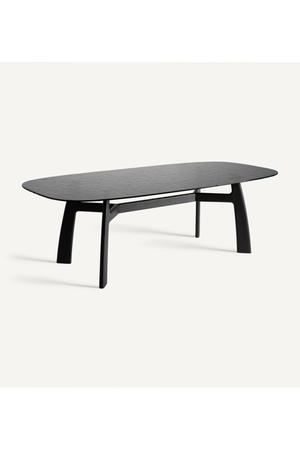   Black Ash Wood Dining Table | Oroa.com