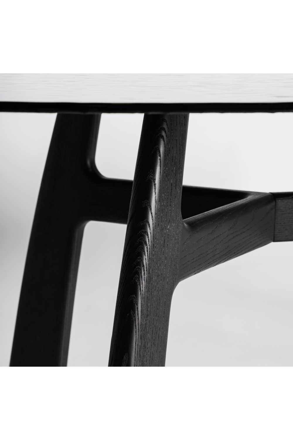   Black Ash Wood Dining Table | Oroa.com