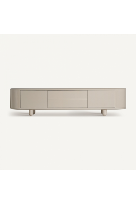  Gray Wooden Media Unit | Oroa.com